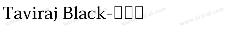 Taviraj Black字体转换